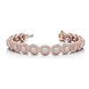 Image 3 : 3 1/4 ct tw Diamond 14K W/Y/R Gold  Bracelet 17.8gm