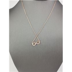 14K Ross Gold infinity diamond Necklace