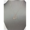 Image 1 : 14K Ross Gold infinity diamond Necklace