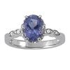 Image 1 : 2.2ct Light Color Sapphire 14K White Gold Ring 4.63gm