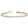 Image 2 : 2 ct tw Diamond 14K W/Y/R Gold  Bracelet 9.16gm