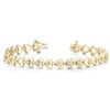 Image 2 : 1/3 ct tw Diamond 14K W/Y/R Gold  Bracelet 13.8gm