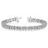 Image 1 : 4 1/6 ct tw Diamond 14K W/Y/R Gold  Bracelet 16.7gm