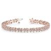 Image 3 : 4 1/6 ct tw Diamond 14K W/Y/R Gold  Bracelet 16.7gm