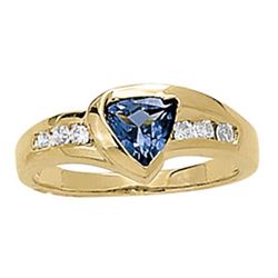 0.6ct Tanzanite 14K Yellow Gold Ring 3.86gm