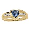 Image 1 : 0.6ct Tanzanite 14K Yellow Gold Ring 3.86gm