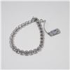 Image 4 : 14k  White Gold Diamond Bracelet