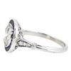 Image 2 : 14KT White Gold 2.20ctw Diamond and Sapphire Ring