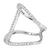 Image 2 : 14KT White Gold 0.70ctw Diamond Ring