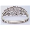 Image 10 : 14KT White Gold 0.50ctw Diamond Bangle Bracelet
