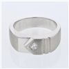 Image 1 : 14KT White Gold 0.21ct Diamond Ring