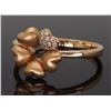 Image 2 : 14KT Rose Gold 0.05ctw Diamond Ring