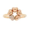 Image 6 : 14KT Rose Gold 0.05ctw Diamond Ring