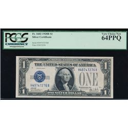 1928B $1 Silver Certificate PCGS 64PPQ