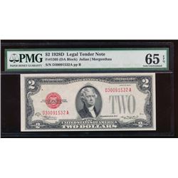 1928D $2 Legal Tender Note PMG 65EPQ