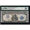 Image 1 : 1899 $5 Chief Silver Certificate PMG 30