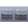 Image 5 : 18KT White Gold 4.00ctw Diamond Earrings
