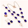 Image 1 : Blue Tanzanite 4 Piece Jewelry Set