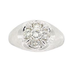 14KT White Gold 1.10ctw Diamond Ring