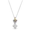 Image 1 : 18KT Two Tone Gold 0.29ctw Diamond Pendant with Chain