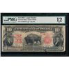 Image 1 : 1901 $10 Bison Legal Tender Note PMG 12