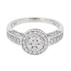 Image 1 : 14KT White Gold 0.95ctw Diamond Ring
