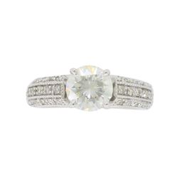 14KT White Gold 1.46ctw Diamond Ring