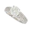 Image 3 : 14KT White Gold 1.46ctw Diamond Ring