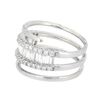 Image 2 : 18KT White Gold 1.01ctw Diamond Ring