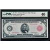 Image 1 : 1914 $5 Chicago Red Seal Federal Reserve Note PMG 40