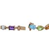 Image 3 : 14KT Yellow Gold 7.95ctw Colored Gemstone and Diamond Bracelet