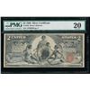 Image 1 : 1896 $2 Silver Certificate PMG 20