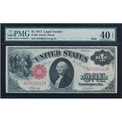 1917 $1 Legal Tender Note PMG 40EPQ