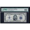 Image 1 : 1934B $5 Silver Certificate PMG 66EPQ