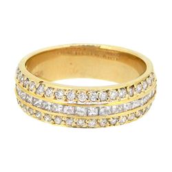 14KT Yellow Gold 0.85ctw Diamond Ring