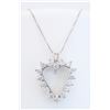 Image 1 : 14KT White Gold 1.00ctw Diamond Pendant with Chain