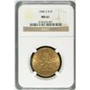 Image 1 : 1906 $10 Liberty Head Eagle Gold Coin NGC MS61