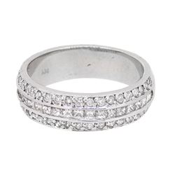 14KT White Gold 0.85ctw Diamond Ring