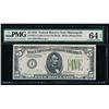 Image 1 : 1934 $5 Minneapolis Federal Reserve Note PMG 64EPQ