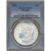 Image 1 : 1921 $1 Morgan Silver Dollar Coin PCGS MS65+