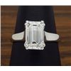 Image 2 : Platinum 2.00ct Emerald Cut Diamond Ring