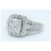 Image 2 : 14KT White Gold 1.40ctw Diamond Ring