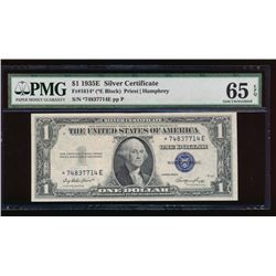 1935E $1 Silver Certificate Star Note PMG 65EPQ