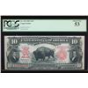 Image 1 : 1901 $10 Bison Legal Tender Note PCGS 53