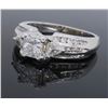 Image 2 : 14KT White Gold 1.00ctw Diamond Ring