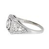 Image 2 : Platinum 0.88ctw Diamond Ring