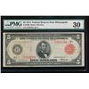 Image 1 : 1914 $5 Minneapolis Red Seal Federal Reserve Note PMG 30