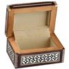 Image 2 : Leolana Egyptian Mother of Pearl & Paua Shell Inlaid Handmade Jewelry Box-Ring