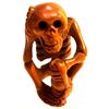 Image 2 : Japanese Boxwood Skeleton Netsuke