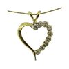 Image 1 : 14kt Gold & Diamond Heart Pendant